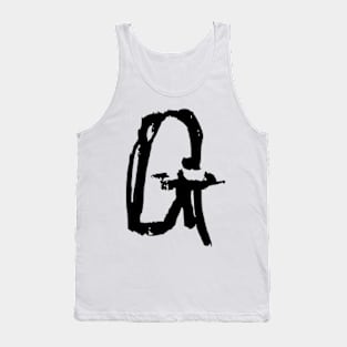 Dark and Gritty Letter G from the alphabet Tank Top